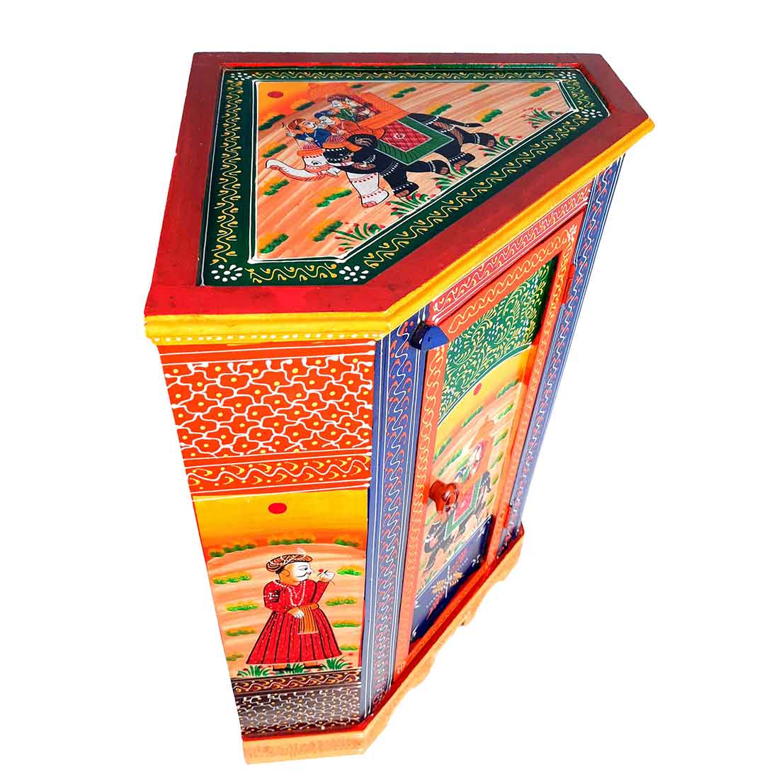 Almirah Corner Rack - Table with Drawer - for Bedroom with Storage - 24 Inch - ApkaMart