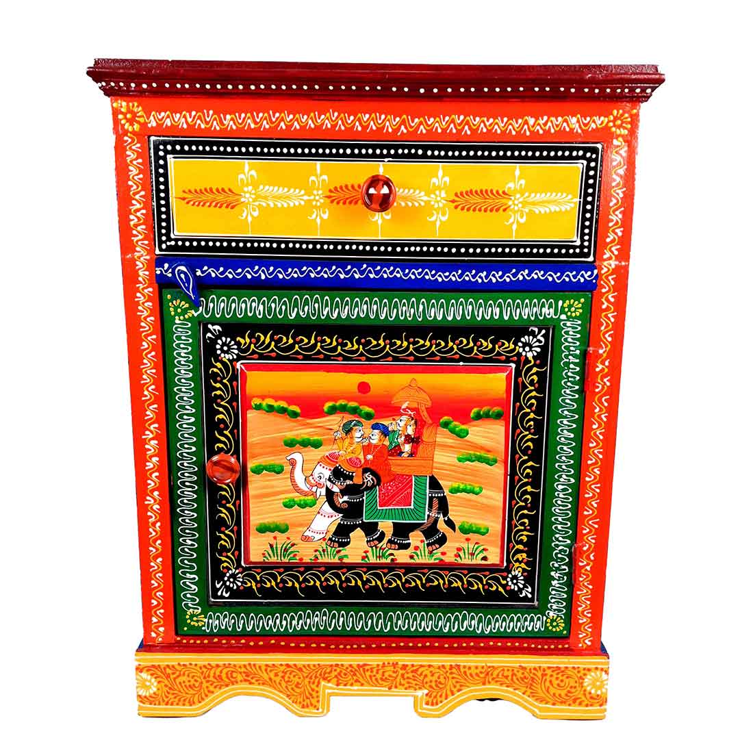 Bedside Table | Side Table with Drawer | for Placing Books & Magazines - 24 Inch - ApkaMart