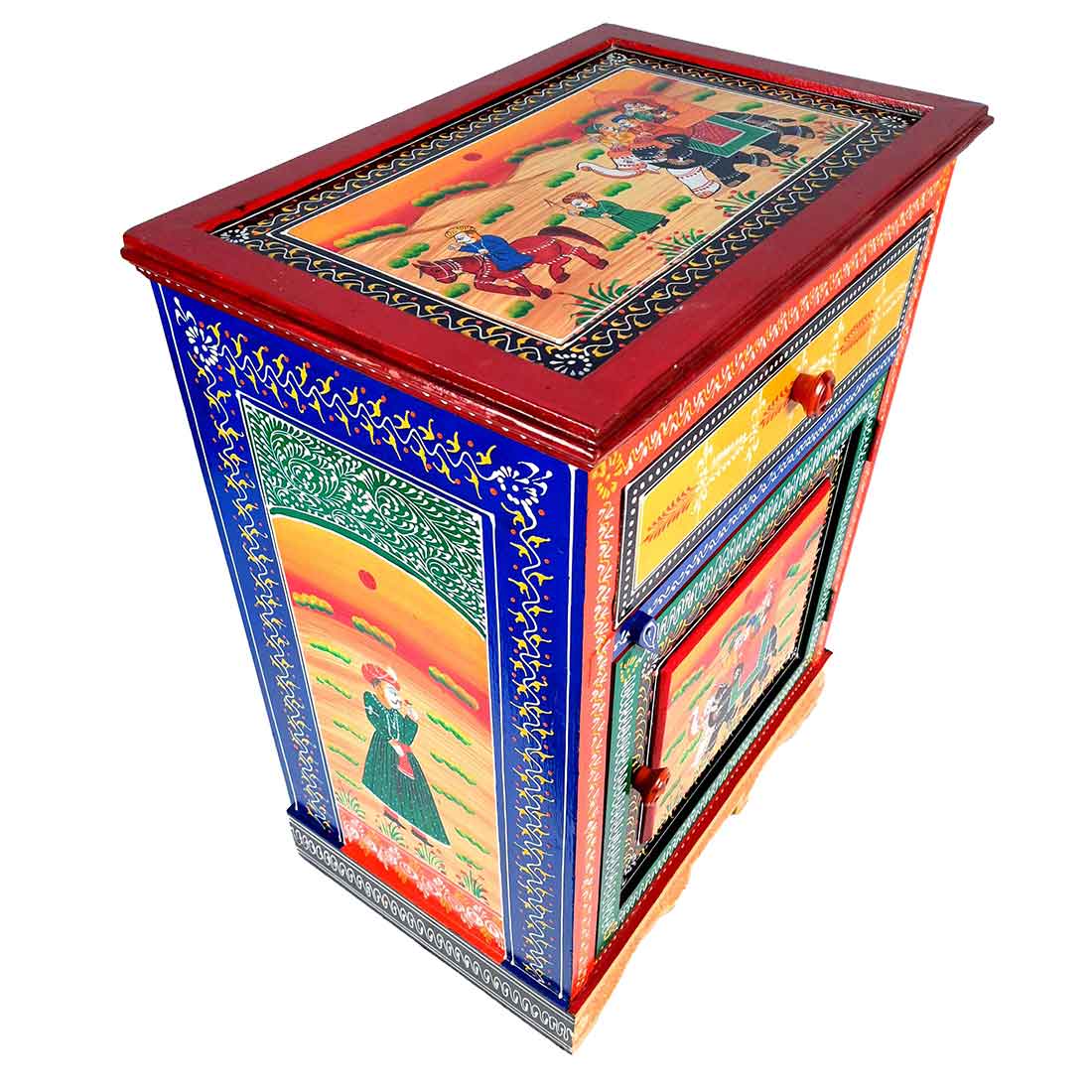 Bedside Table | Side Table with Drawer | for Placing Books & Magazines - 24 Inch - ApkaMart