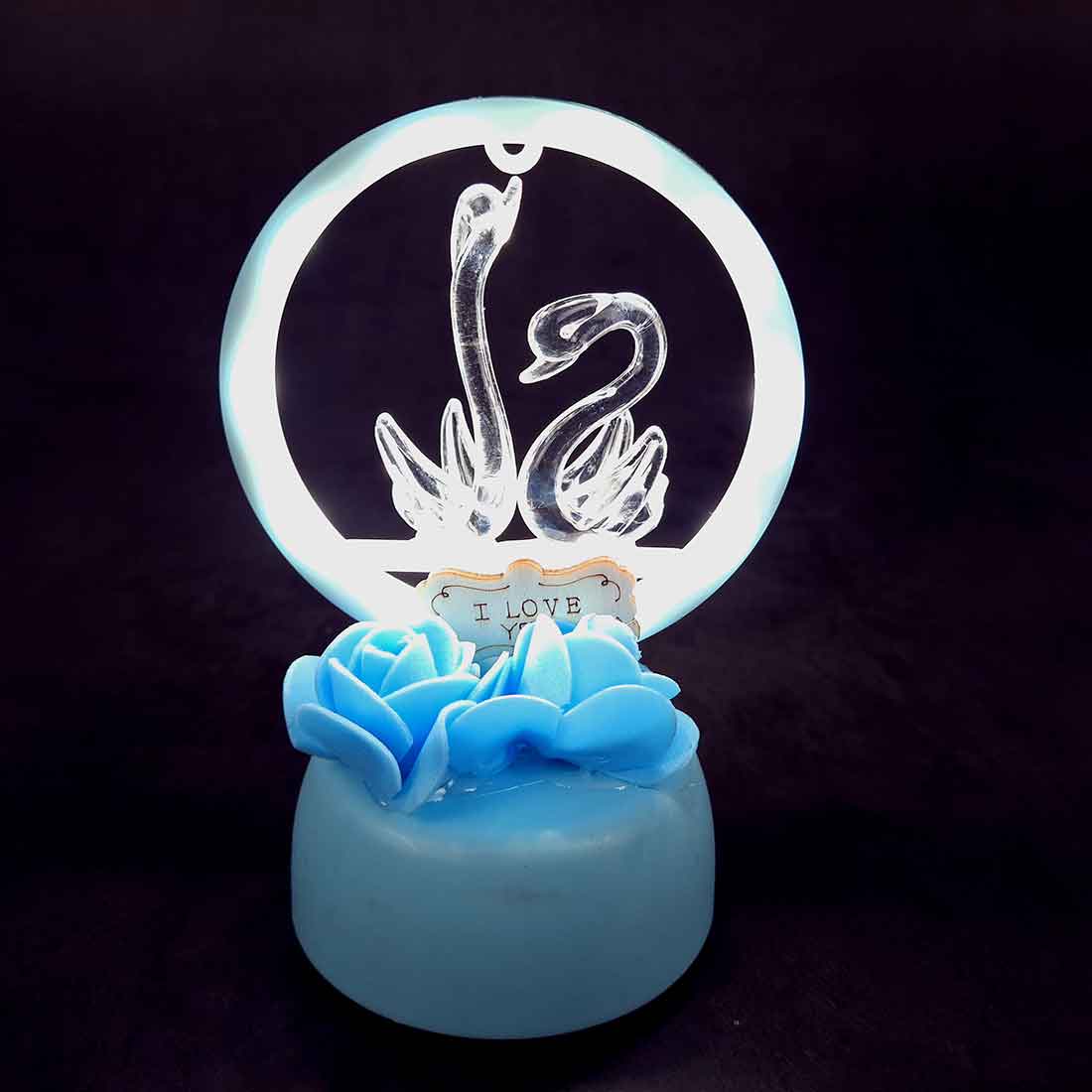 Swan Design Showpiece - For Girlfriend / Boyfriend / Husband / Wife - 6 Inch - ApkaMart