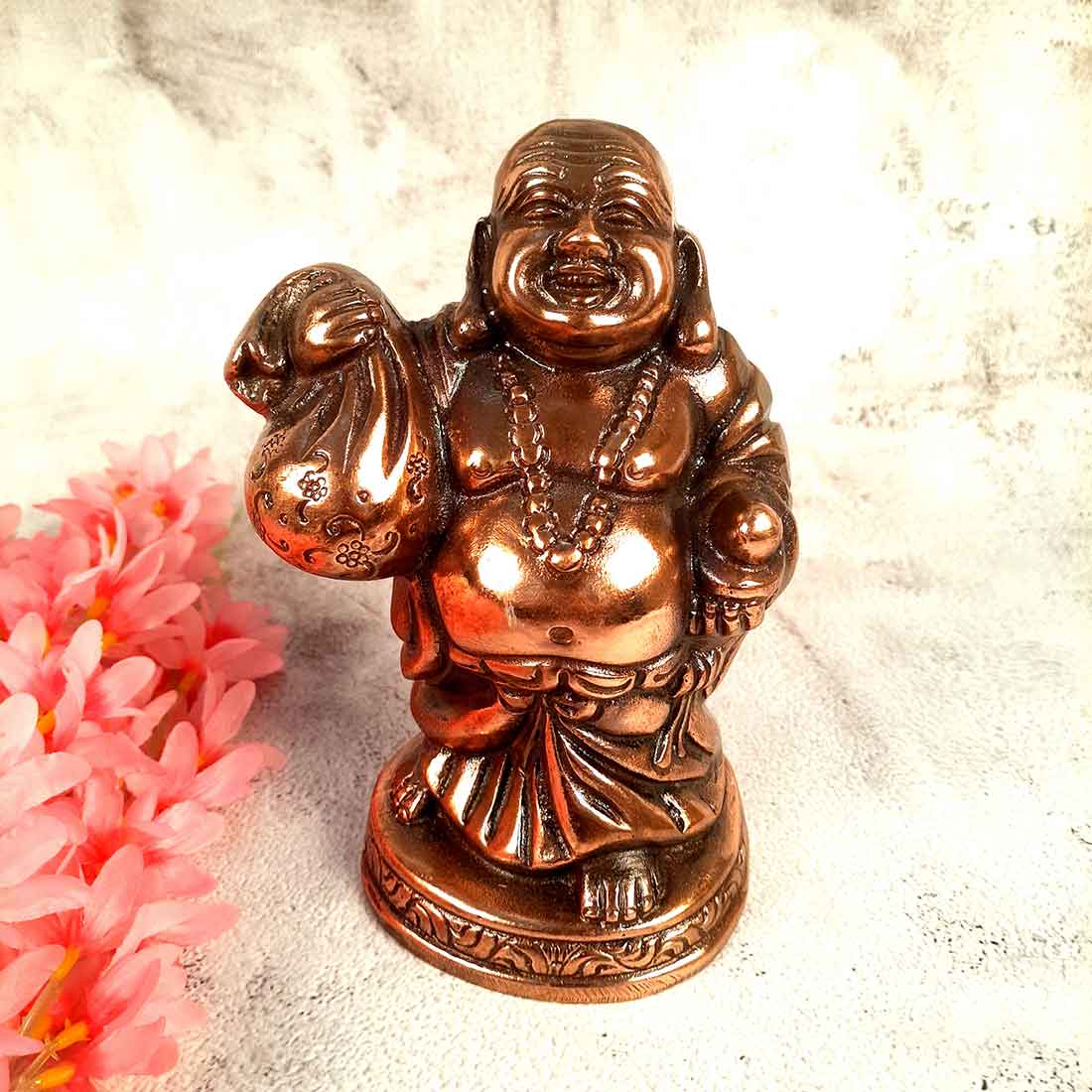 Feng Shui | Laughing Buddha for Fortune , Prosperity & Wealth -  8 Inch - ApkaMart