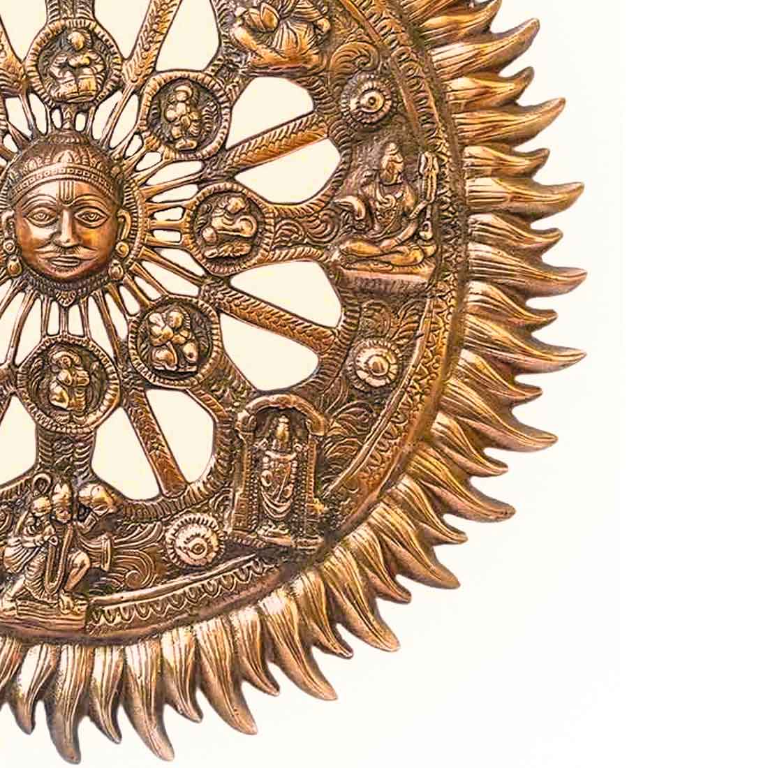 Sun Wall Hanging - Wall Decor for Living Room - 21 Inch - ApkaMart