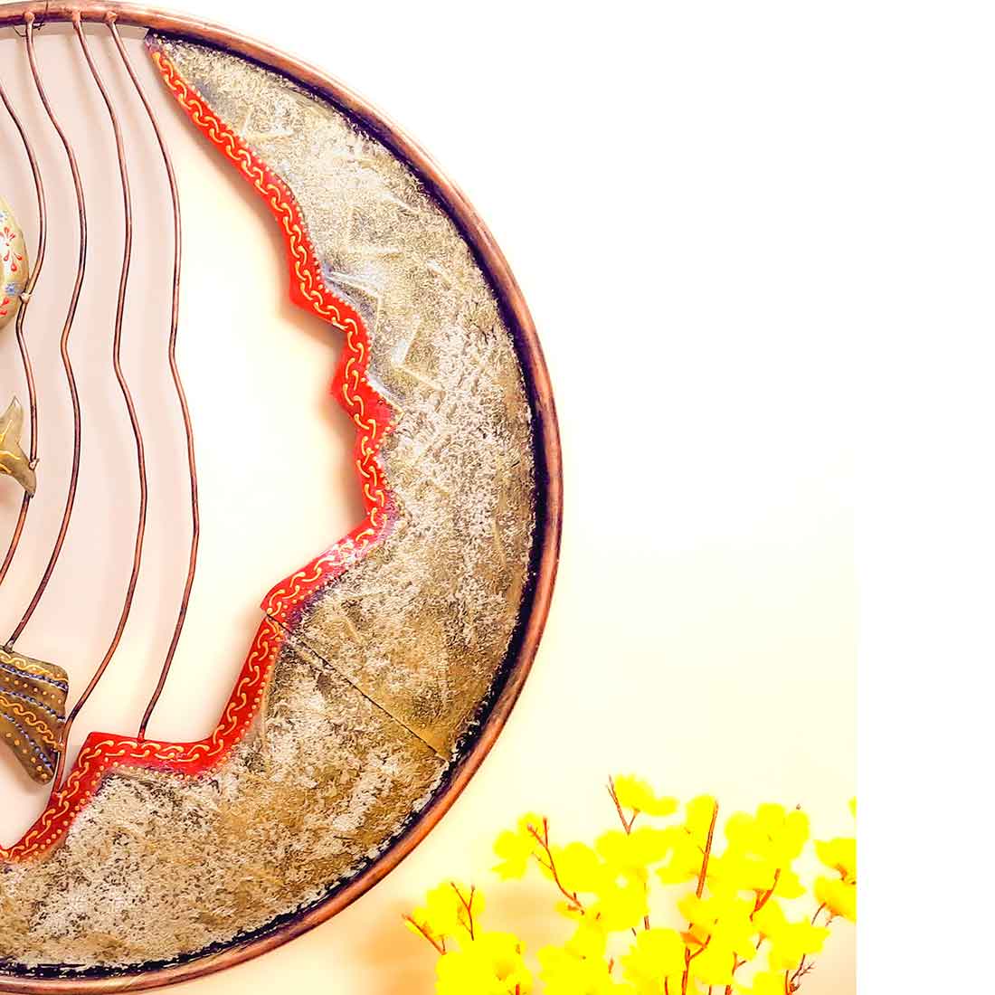 Wall Hangings for Living Room - LED Ganpati Wall Art Decor - 32 Inch - ApkaMart