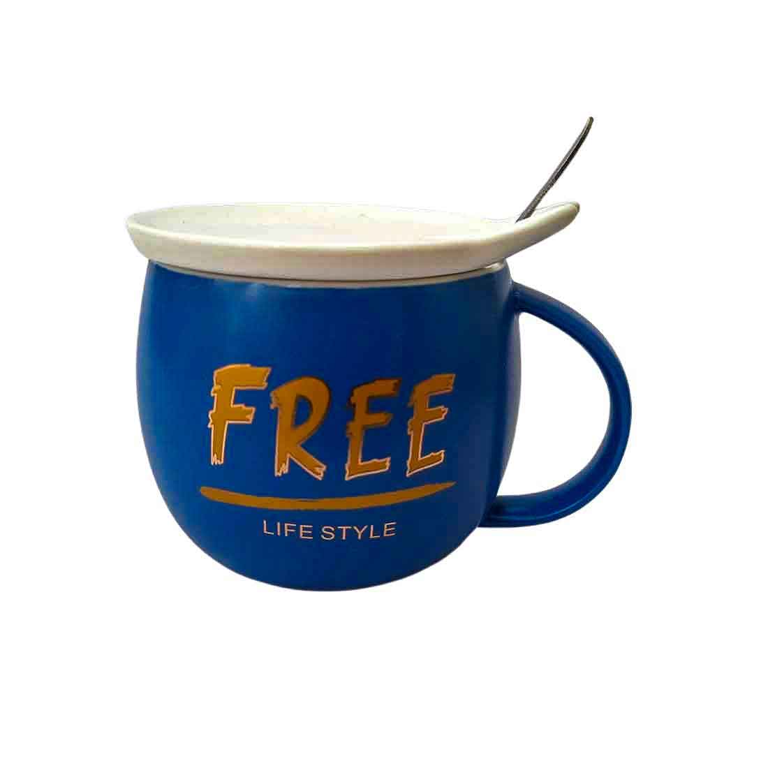 Coffee Mug with Lid - for Tea, Coffee, Milk, Beverage - ApkaMart