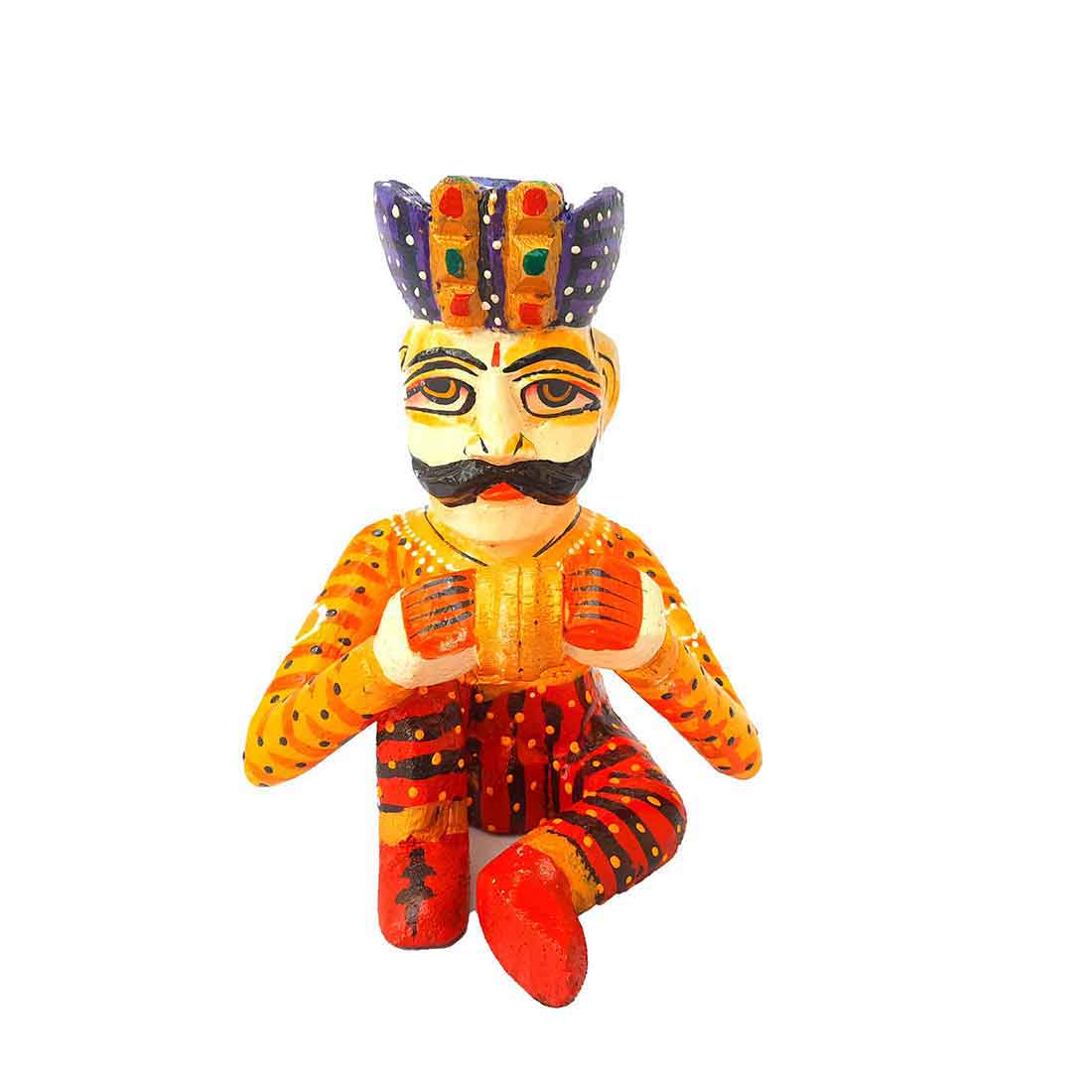 Rajasthani Musician Showpiece - For Table & Home Decor - 9 Inch -Set of 5 - ApkaMart