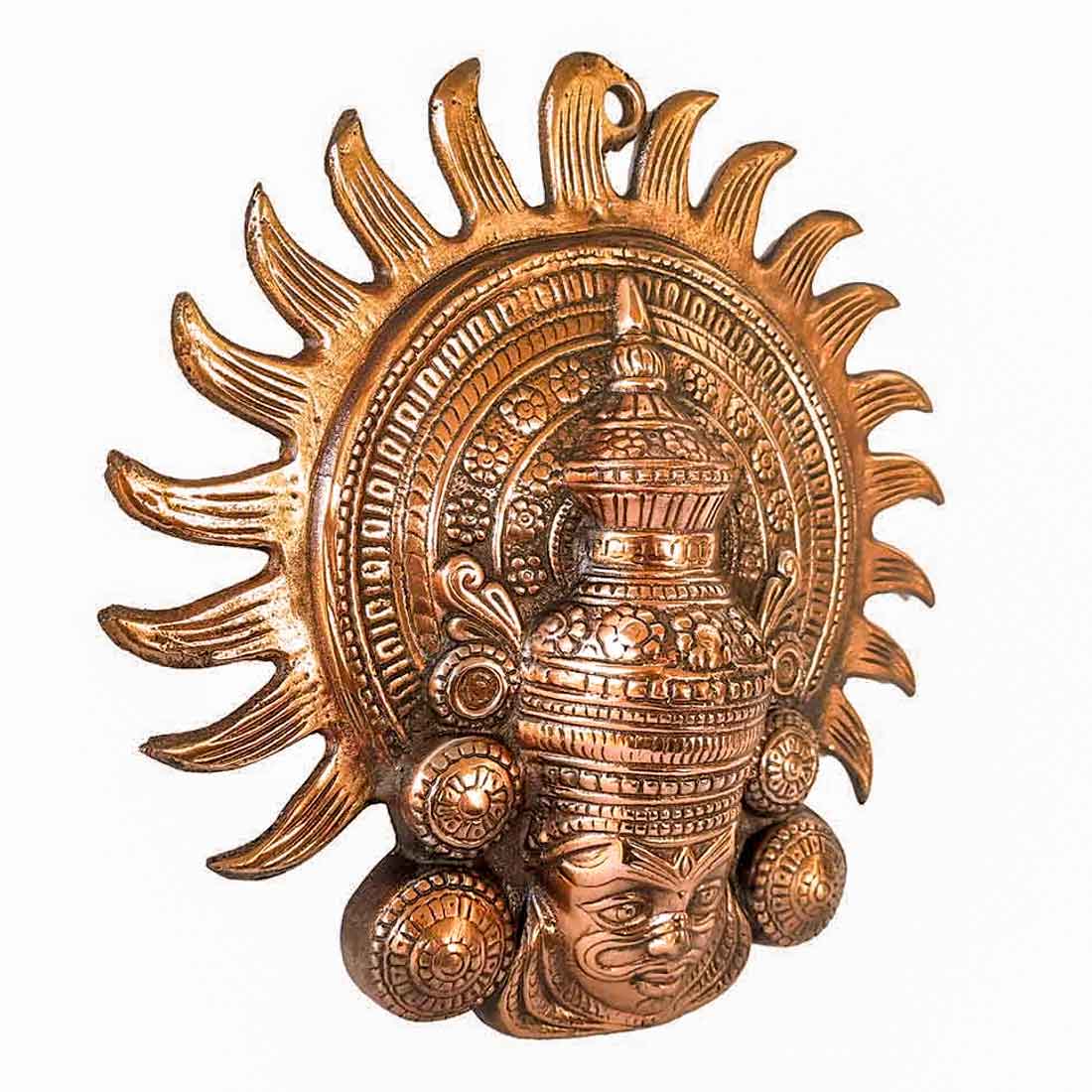 Kathkali Mask Wall Hanging - For Living room & Entrance Decor - 11 Inch - ApkaMart