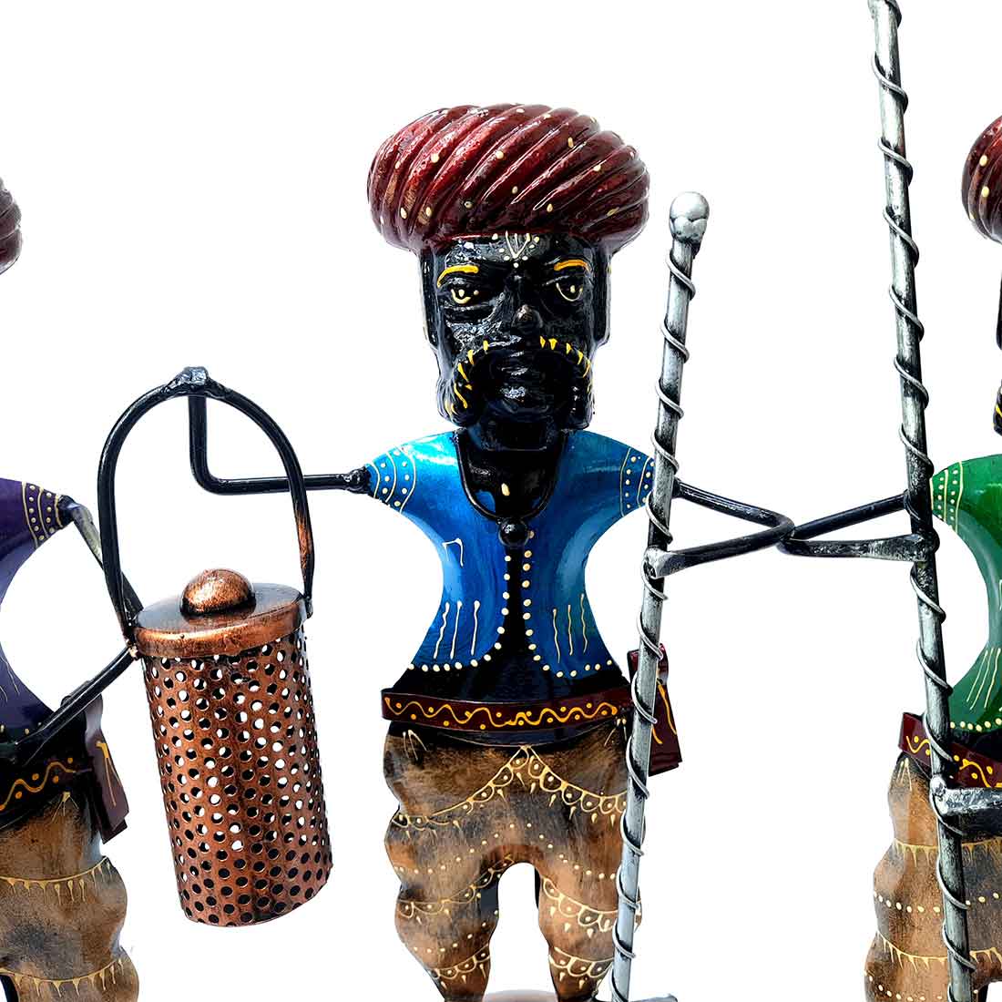 Village Men - Human Figurine - Unique Showpiece for Living Room - 15 Inch-Set of 3 - ApkaMart
