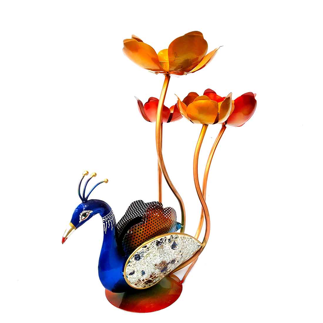 Peacock Showpiece - For Table Decor & Living Room- 18 Inch - ApkaMart