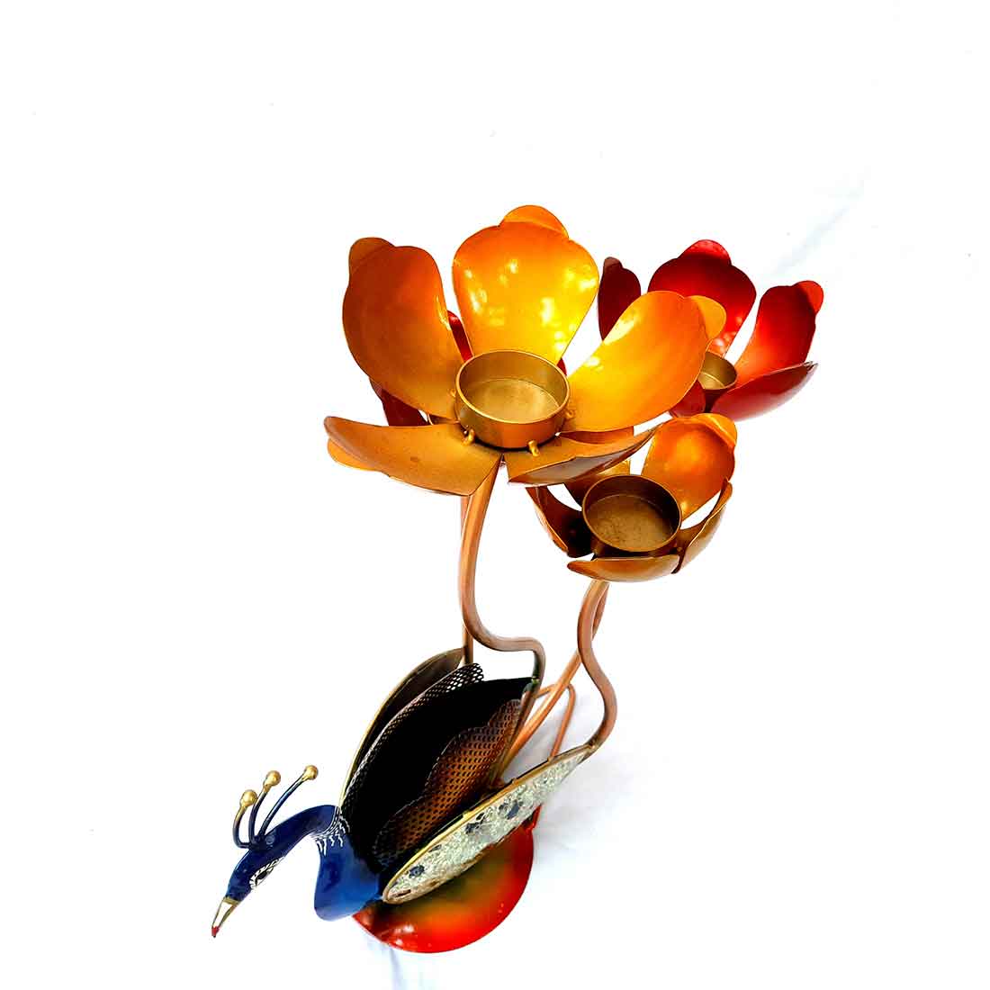 Peacock Showpiece - For Table Decor & Living Room- 18 Inch - ApkaMart