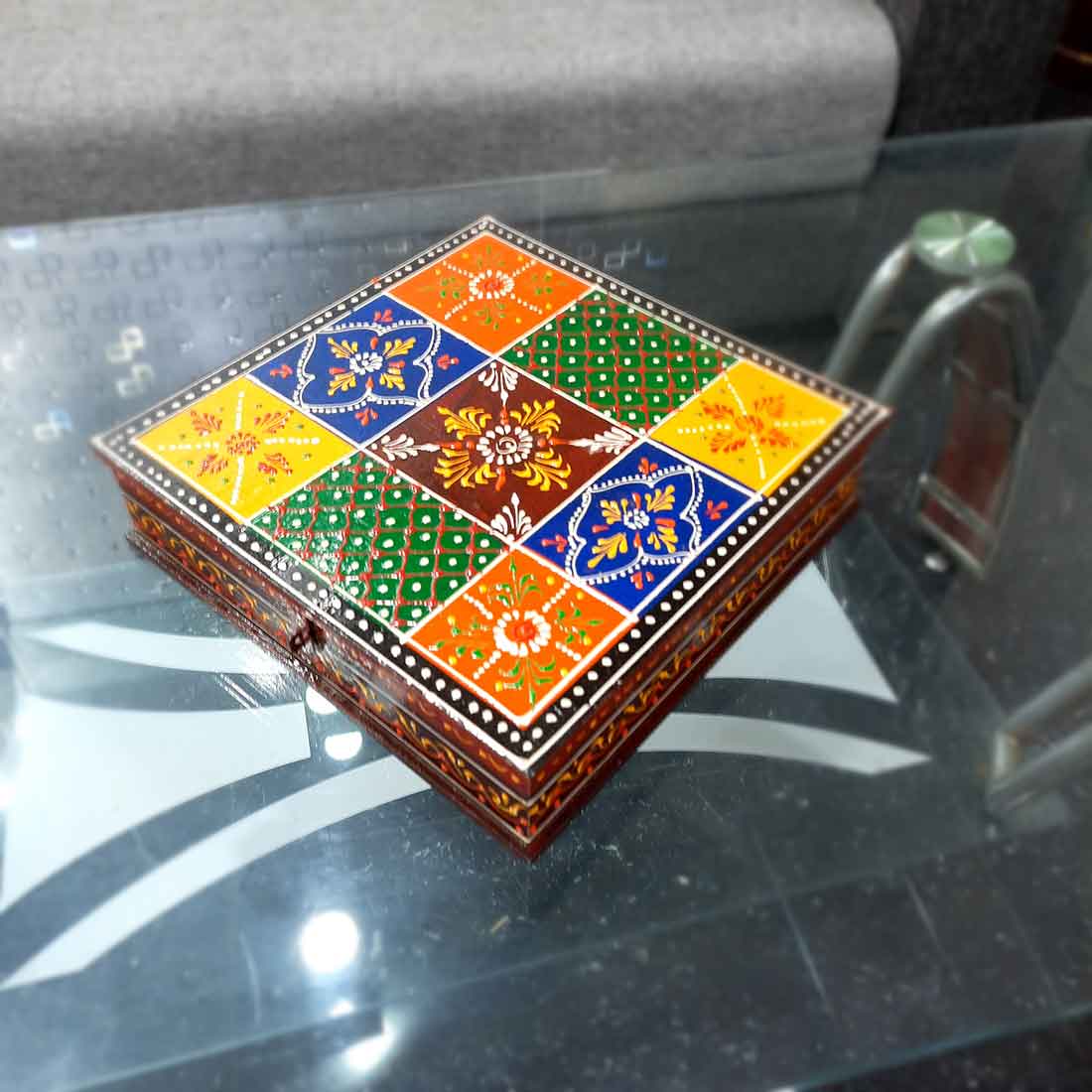 Wooden Jewelry Box | Jewellery Organizer - 10 Inch - ApkaMart