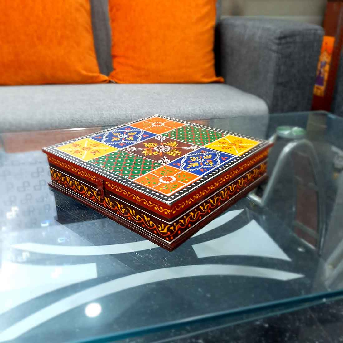 Wooden Jewelry Box | Jewellery Organizer - 10 Inch - ApkaMart