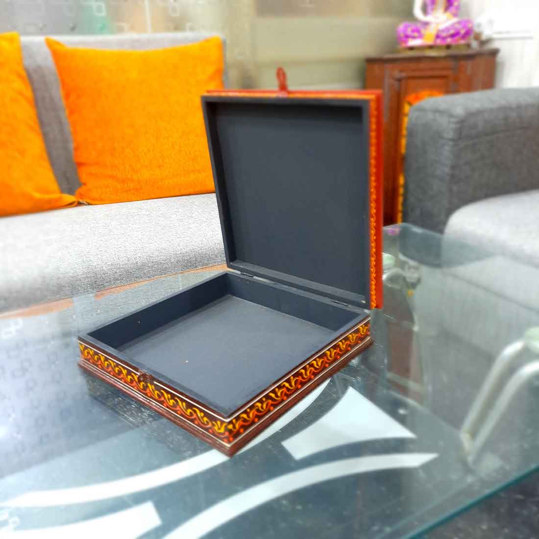 Wooden Jewelry Box | Jewellery Organizer - 10 Inch - ApkaMart