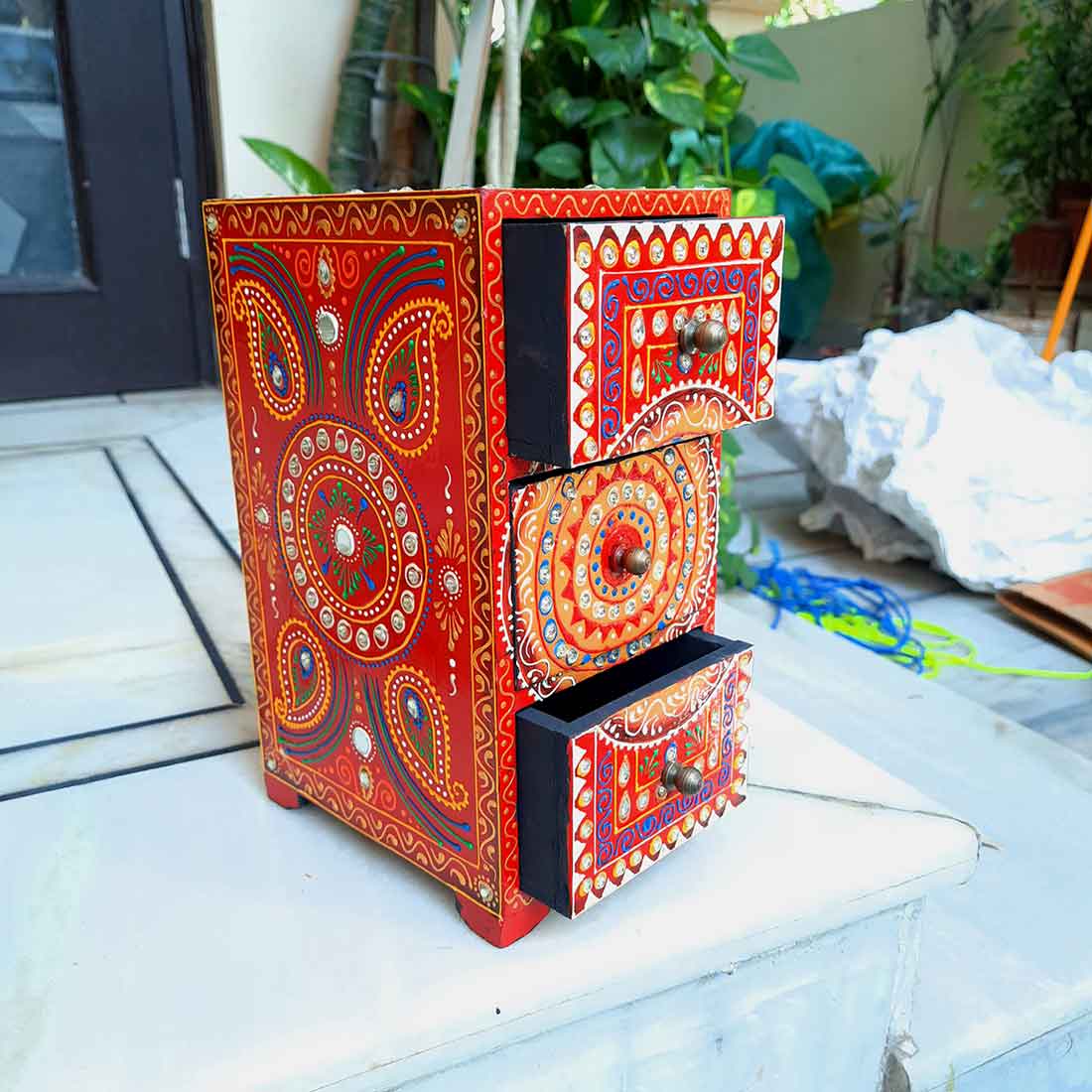 Jewelry Box | Wooden Box For Storage & Organizing - 10 Inch - ApkaMart