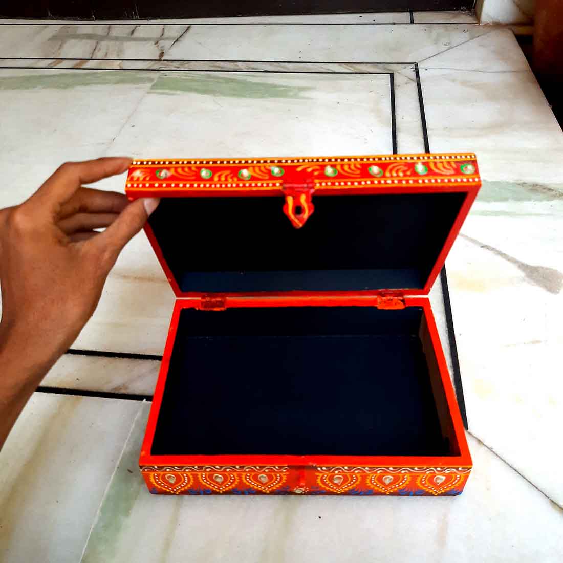 Wooden Jewelry Box | Decorative Box -10 Inch - ApkaMartWooden Jewelry Box-Apkamart