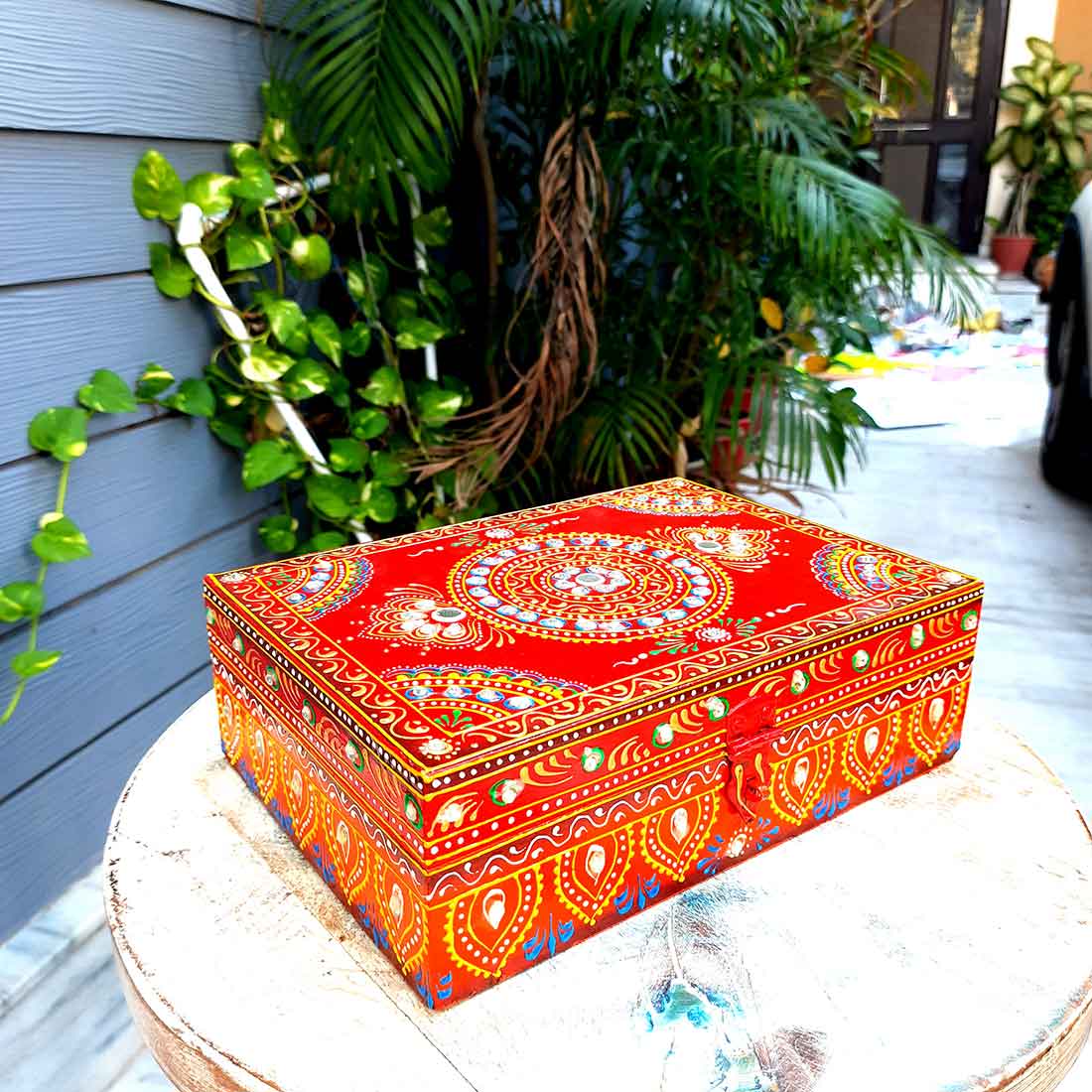 Wooden Jewelry Box | Decorative Box -10 Inch - ApkaMart