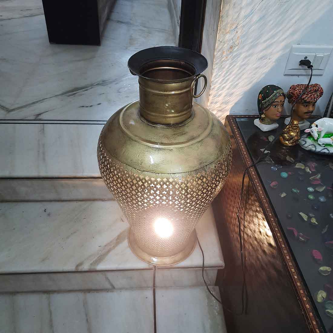 Beautiful LED Vase | Big Showpieces for Living Room - 20 Inch - ApkaMart