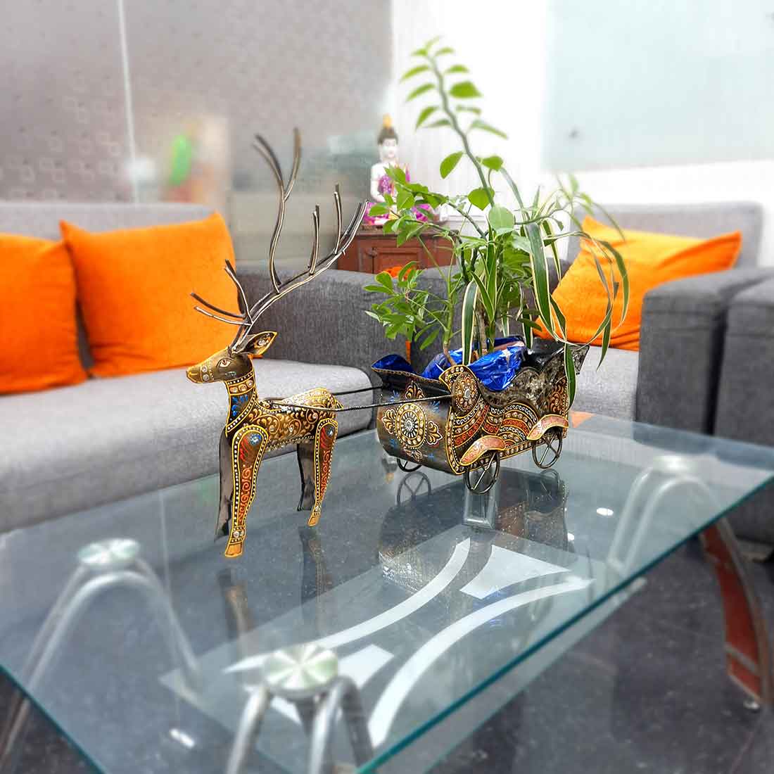 Wine Bottle holder - Deer Design -  26 Inch - ApkaMart