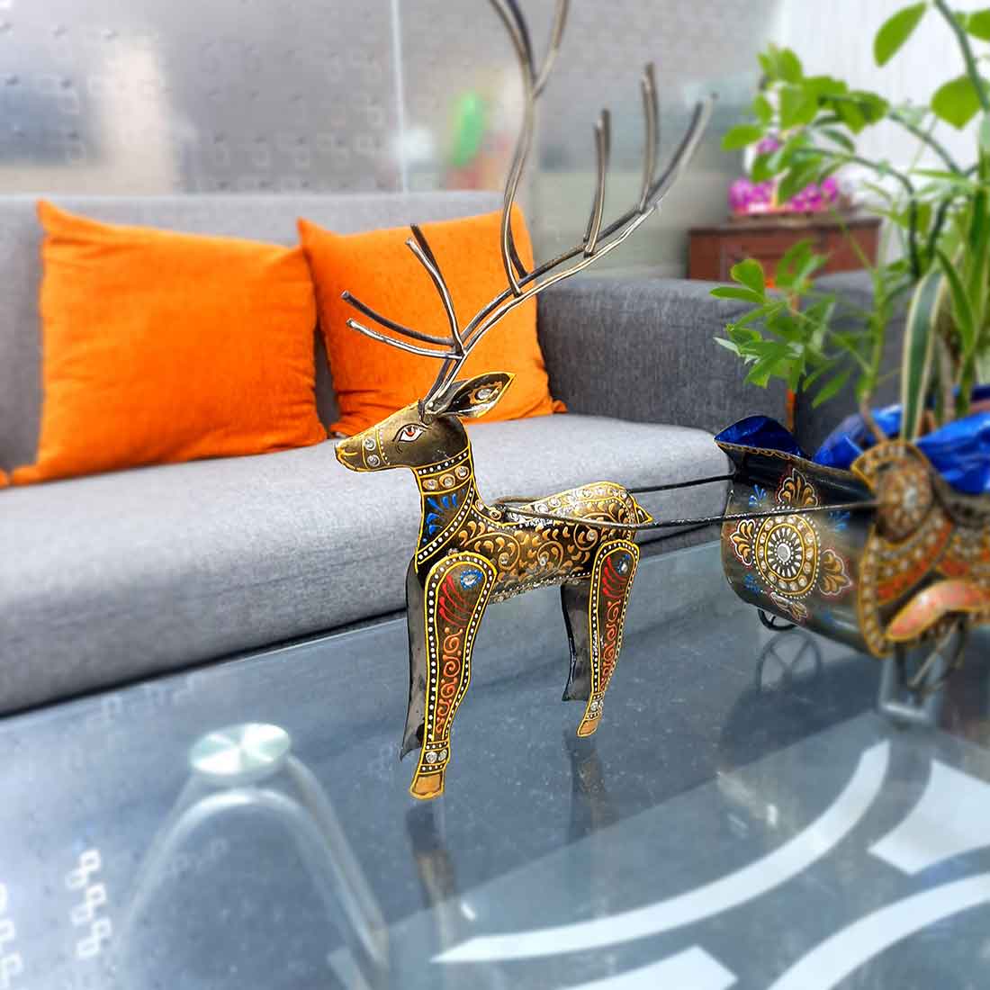 Wine Bottle holder - Deer Design -  26 Inch - ApkaMart