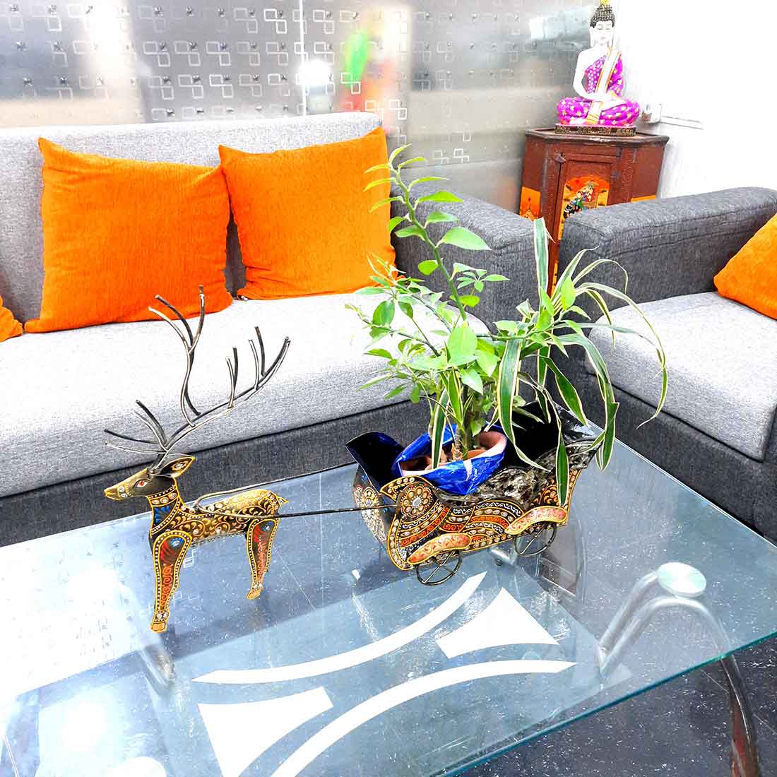 Wine Bottle holder - Deer Design -  26 Inch - ApkaMart