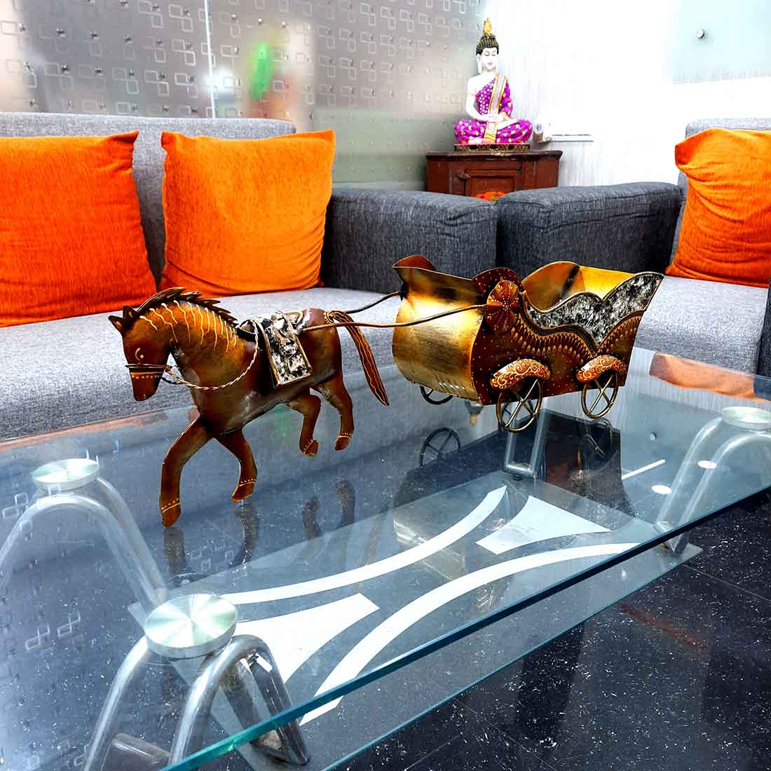 Wine Bottle Holder - Horse Design - 27 Inch - ApkaMart