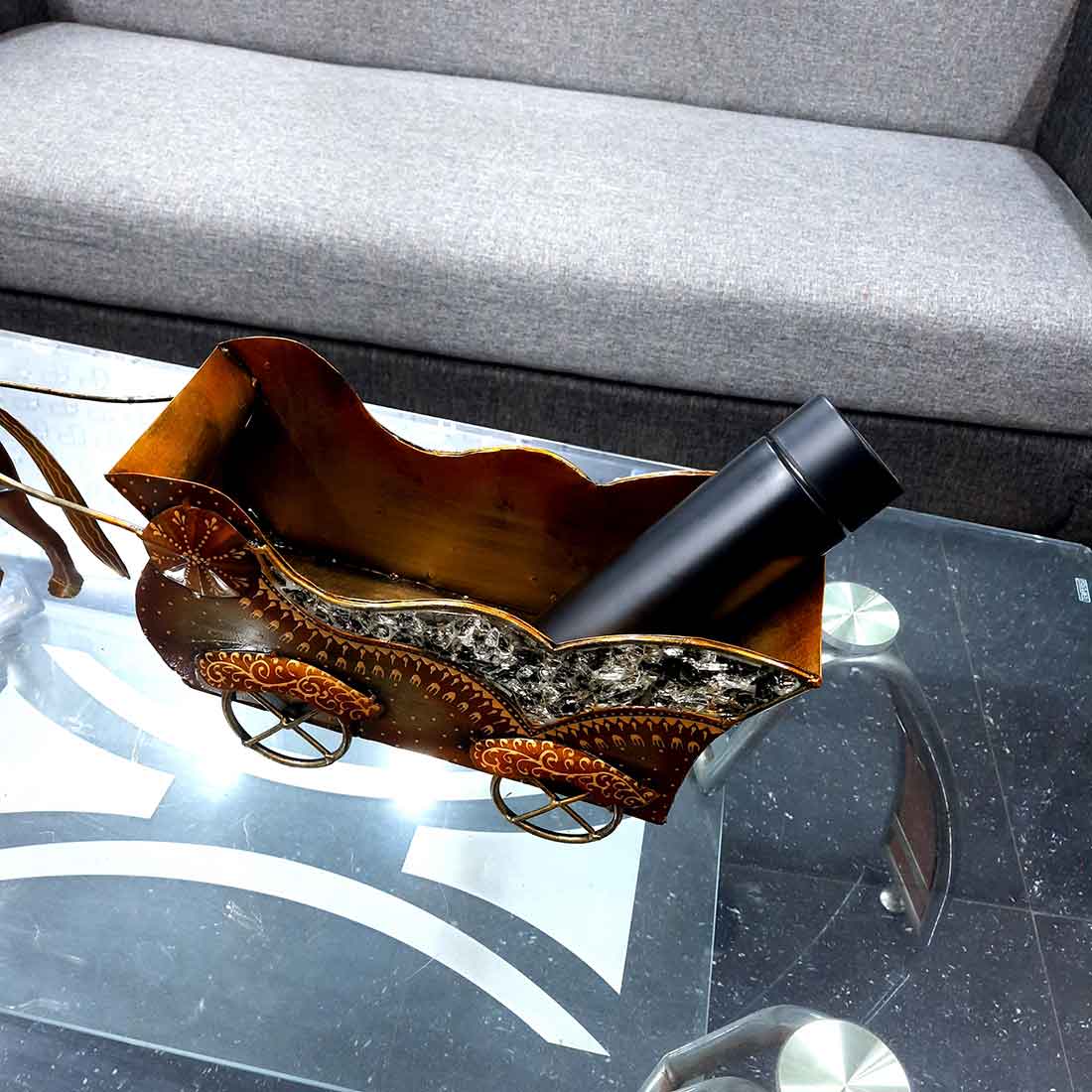 Wine Bottle Holder - Horse Design - 27 Inch - ApkaMart