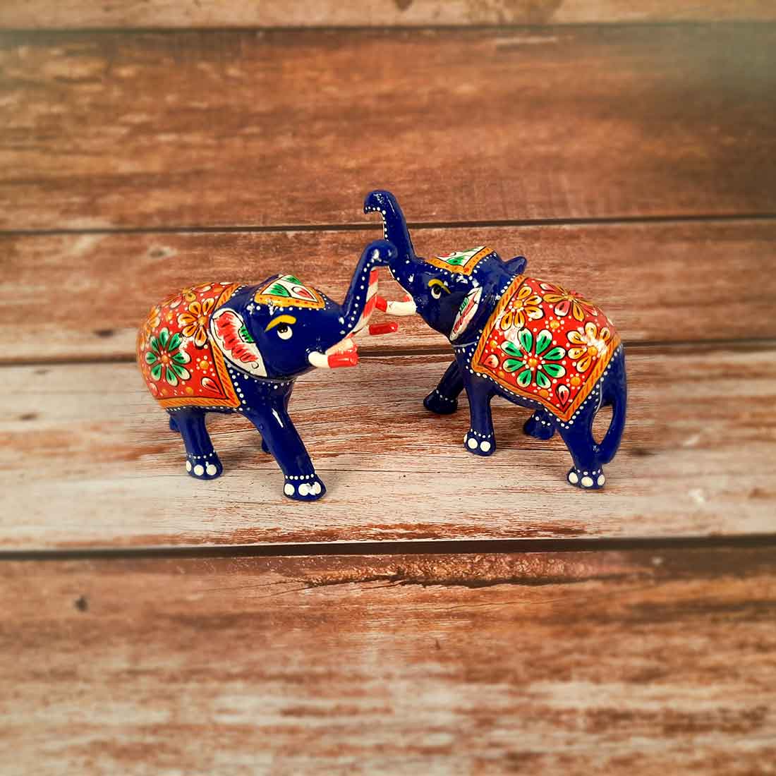 Elephant Showpiece For Home Decor & Gifts - 2 Inch -Set of 2 - ApkaMart