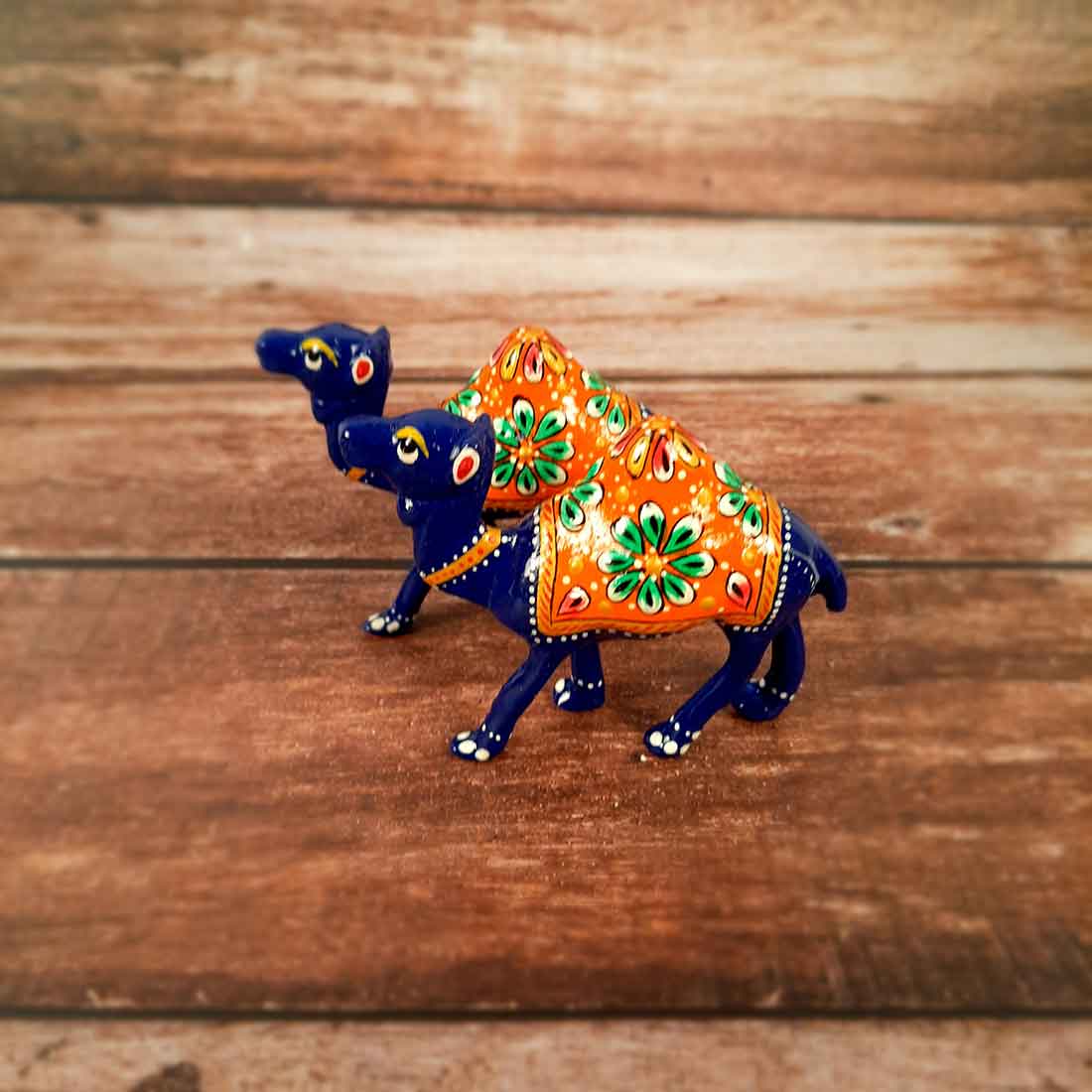 Camel Showpiece For Table & Shelf Decor - 3 Inch - Set of 2 - ApkaMart