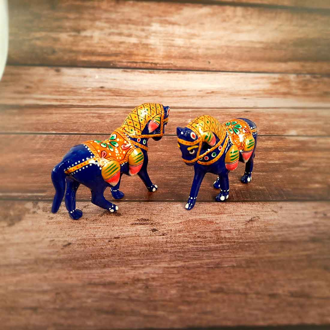 Horse Figurines | Showpiece For Table Decor - 3 Inch - Set of 2 - ApkaMart