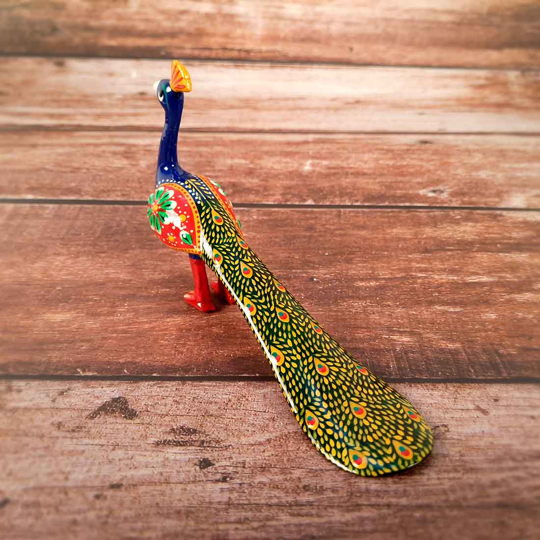 Peacock Figurines For Home Decor & Gifts - 4 Inch -Set of 2 - ApkaMart