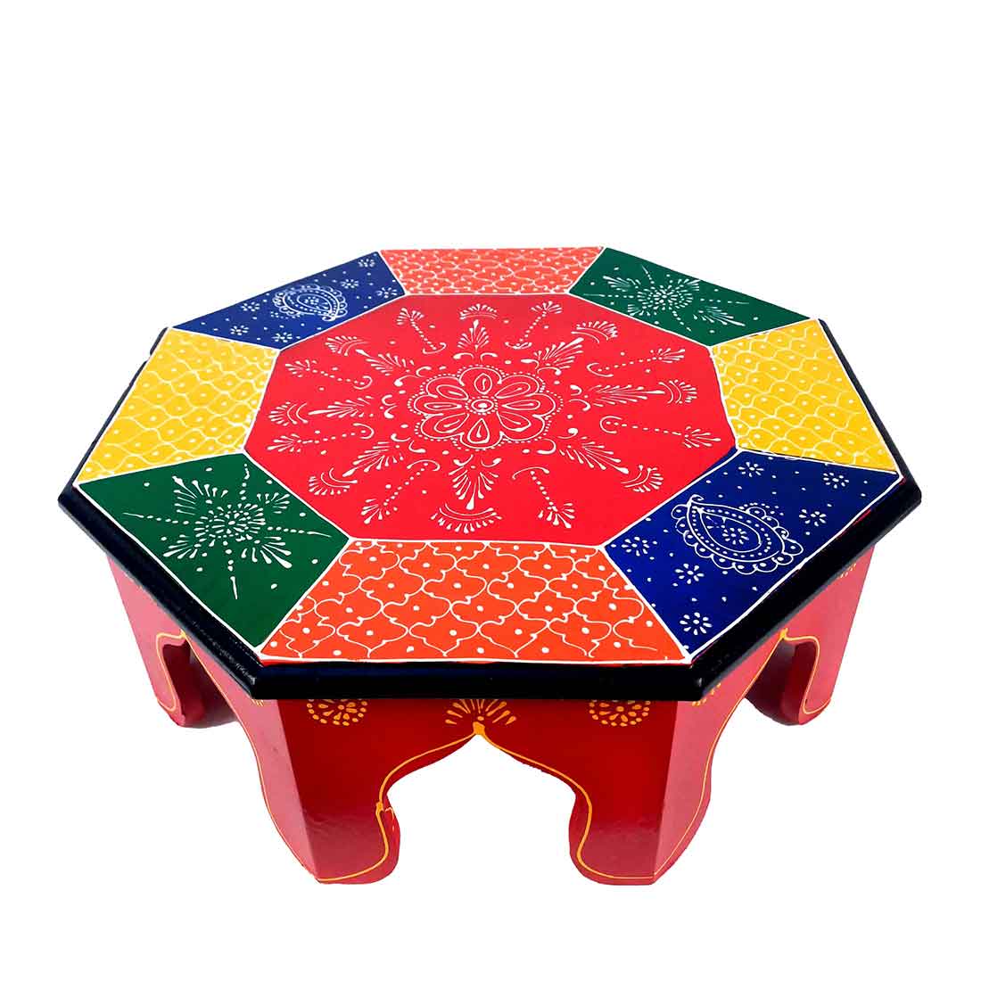 Decorative Chowki Bajot - For Living Room Decor & Sitting - 17 Inch - ApkaMart