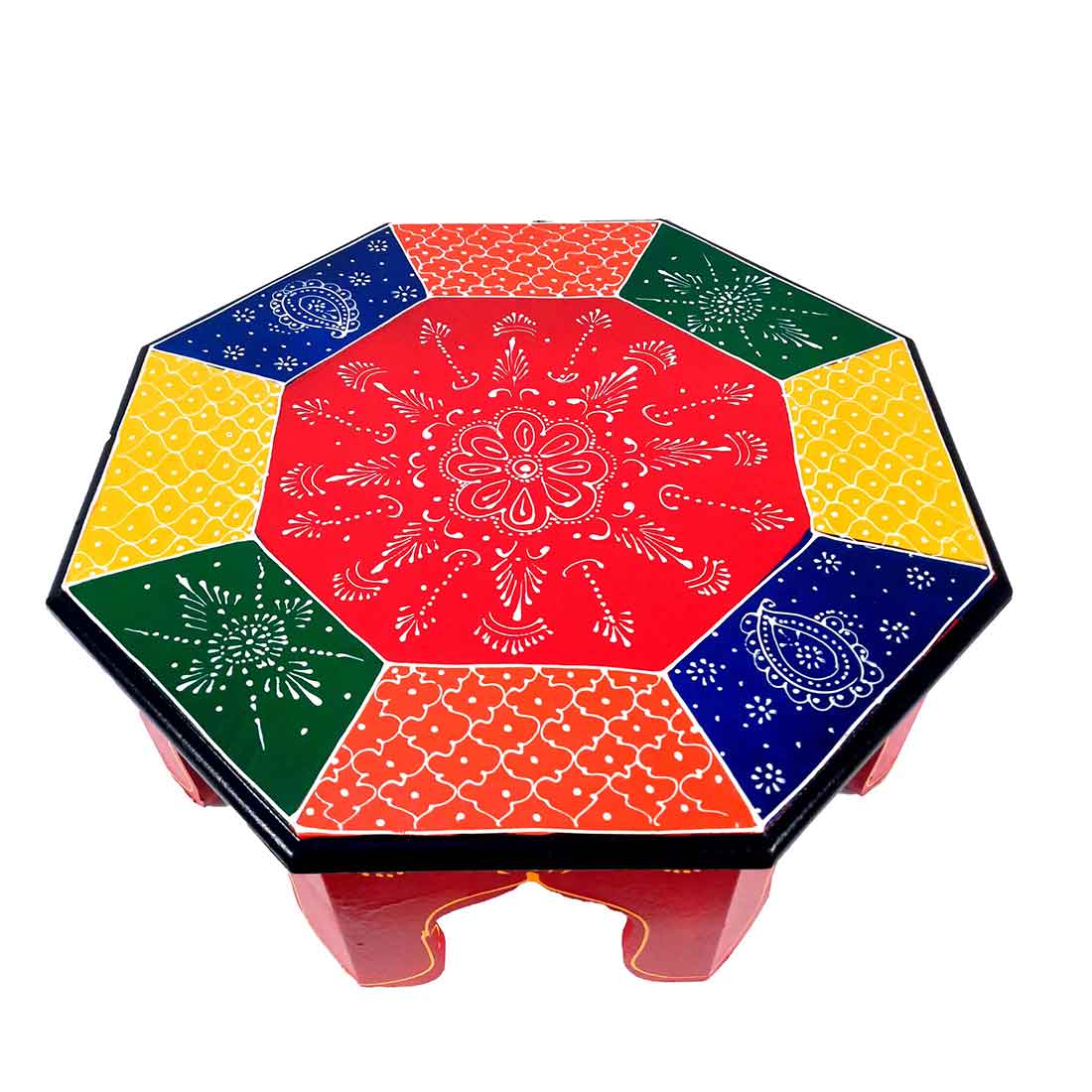 Decorative Chowki Bajot - For Living Room Decor & Sitting - 17 Inch - ApkaMart