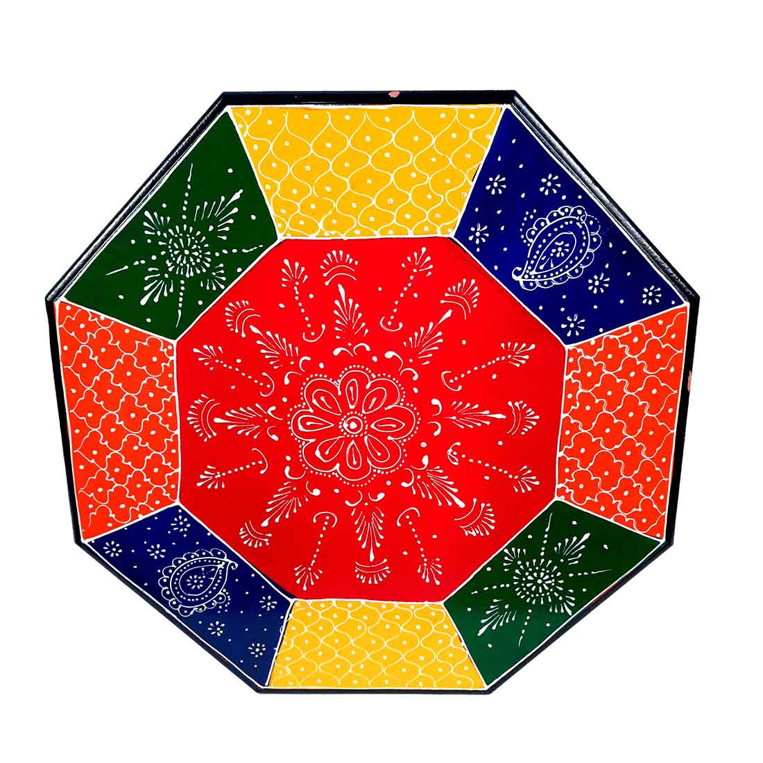 Decorative Chowki Bajot - For Living Room Decor & Sitting - 17 Inch - ApkaMart