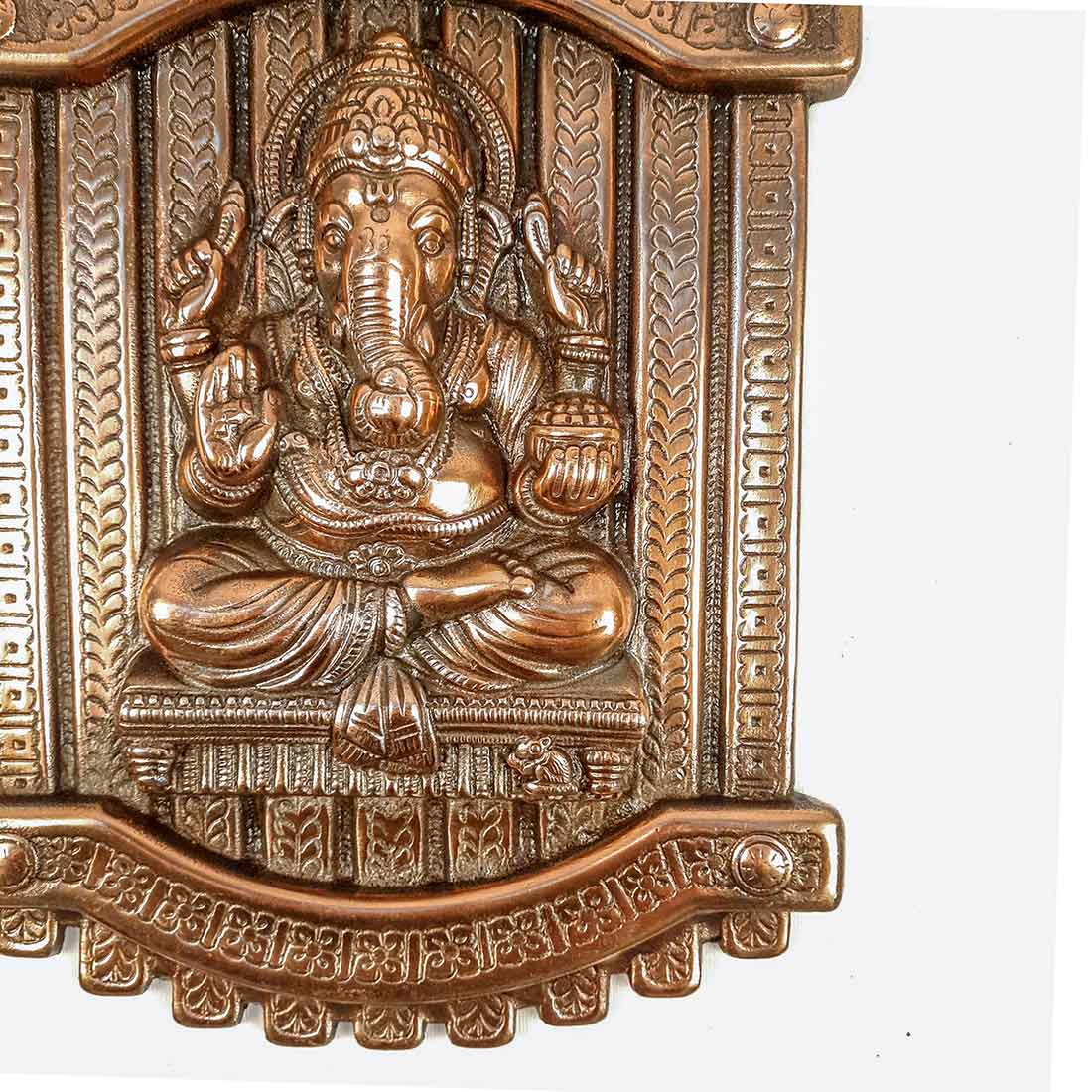 Ganpati Wall Hanging |  Ganesha Wall Decor For Home & Entrance -13 Inch - ApkaMart