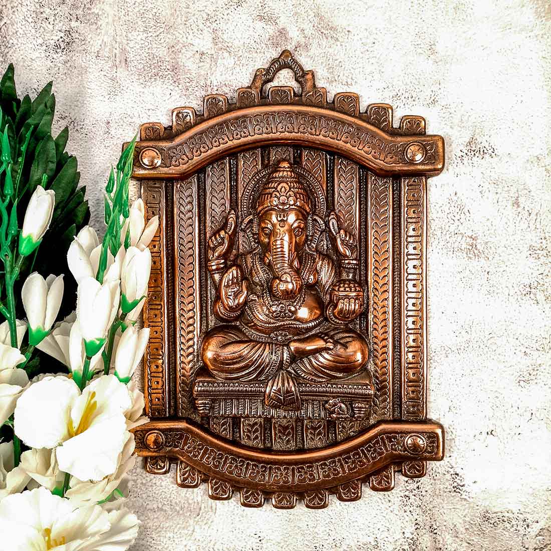 Ganpati Wall Hanging |  Ganesha Wall Decor For Home & Entrance -13 Inch - ApkaMart