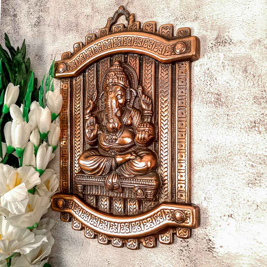 Ganpati Wall Hanging |  Ganesha Wall Decor For Home & Entrance -13 Inch - ApkaMart