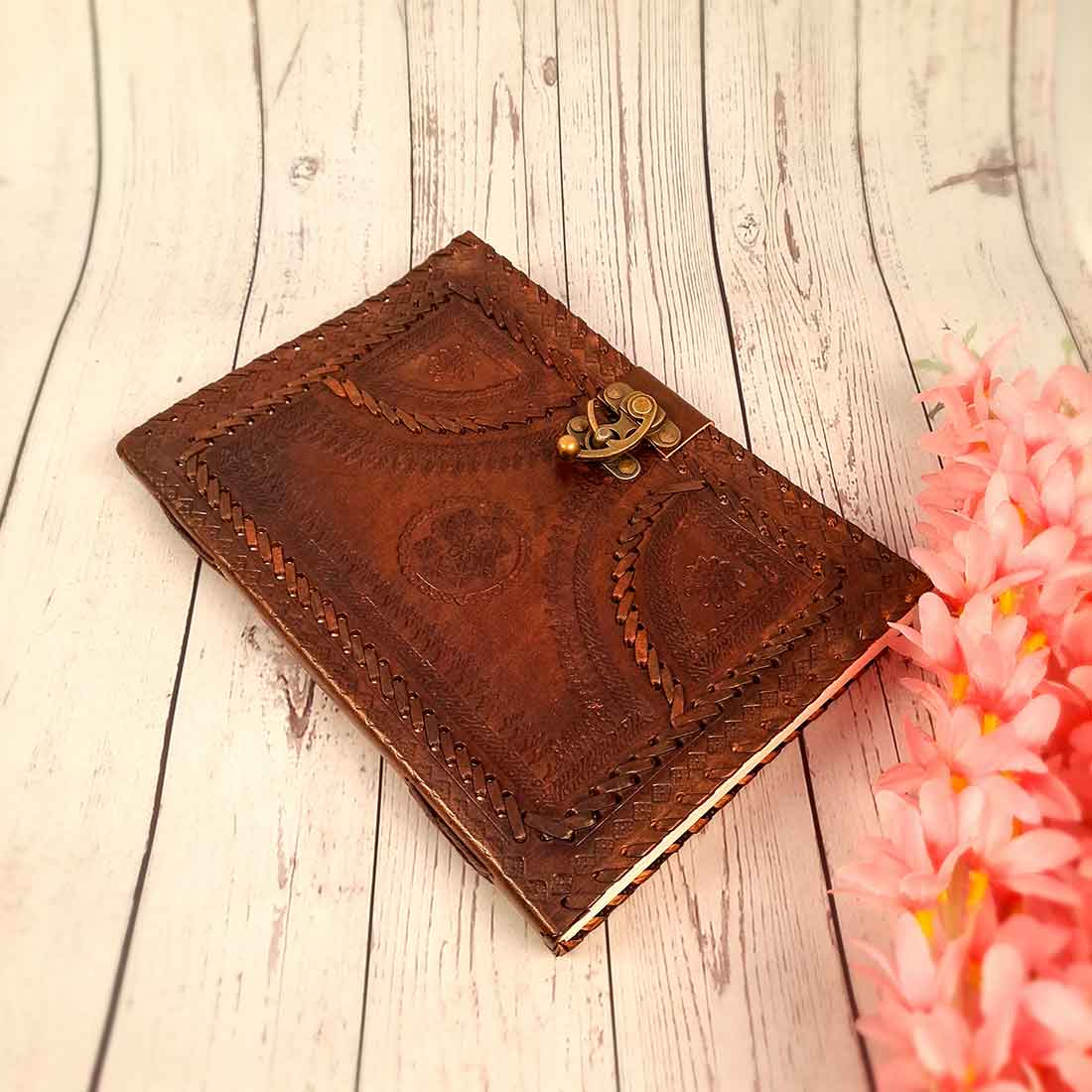 Diary with Lock | Leather Diary - 10 Inch - ApkaMart