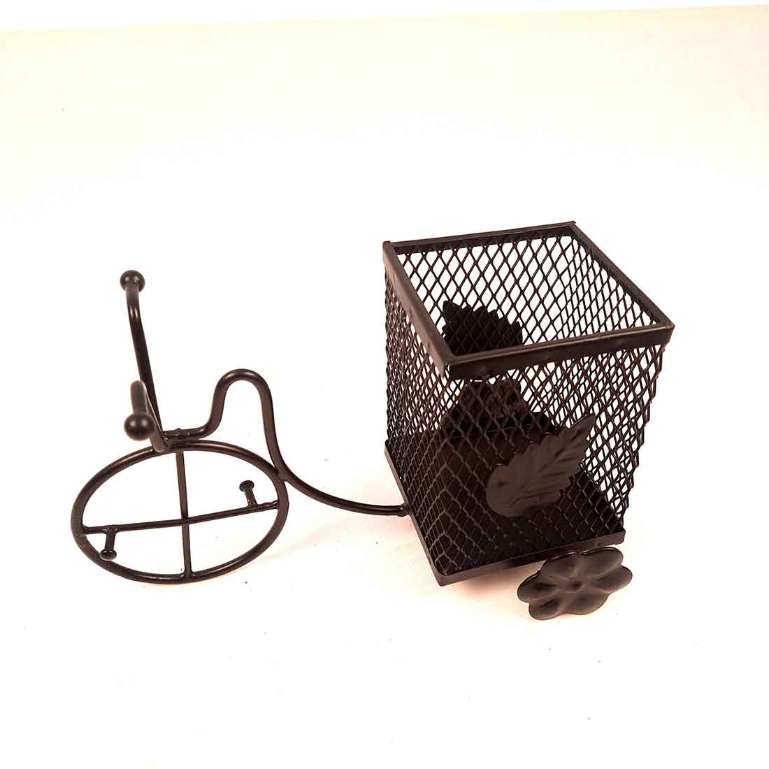 Showpiece Pen Holder | Desk Organizer - Rickshaw Design - for Desk - 8 Inch - ApkaMart