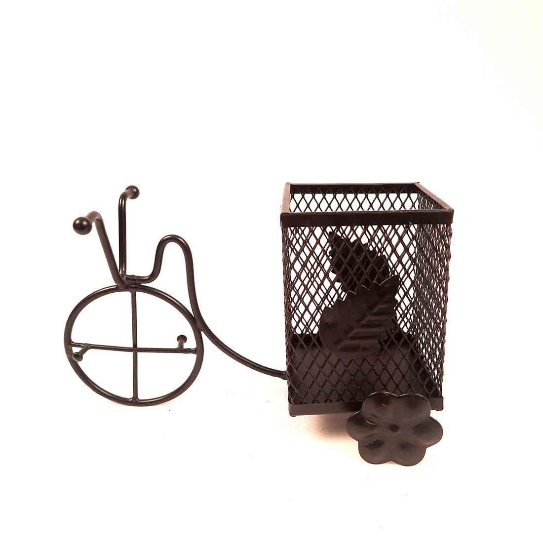 Showpiece Pen Holder | Desk Organizer - Rickshaw Design - for Desk - 8 Inch - ApkaMart