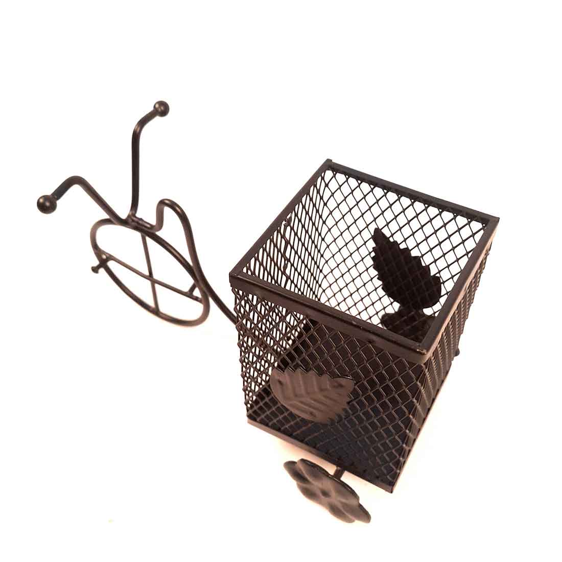 Showpiece Pen Holder | Desk Organizer - Rickshaw Design - for Desk - 8 Inch - ApkaMart