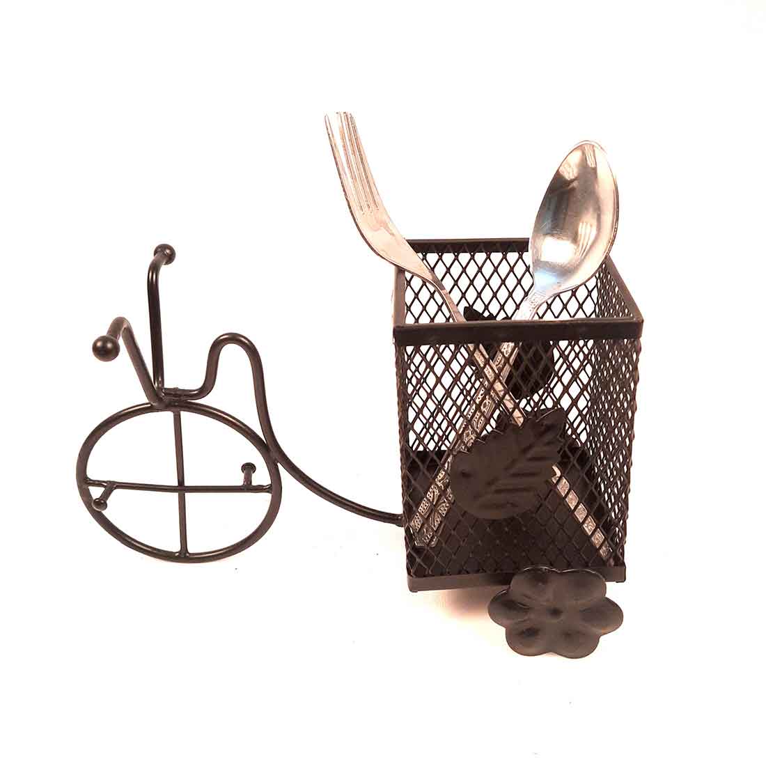 Showpiece Pen Holder | Desk Organizer - Rickshaw Design - for Desk - 8 Inch - ApkaMart