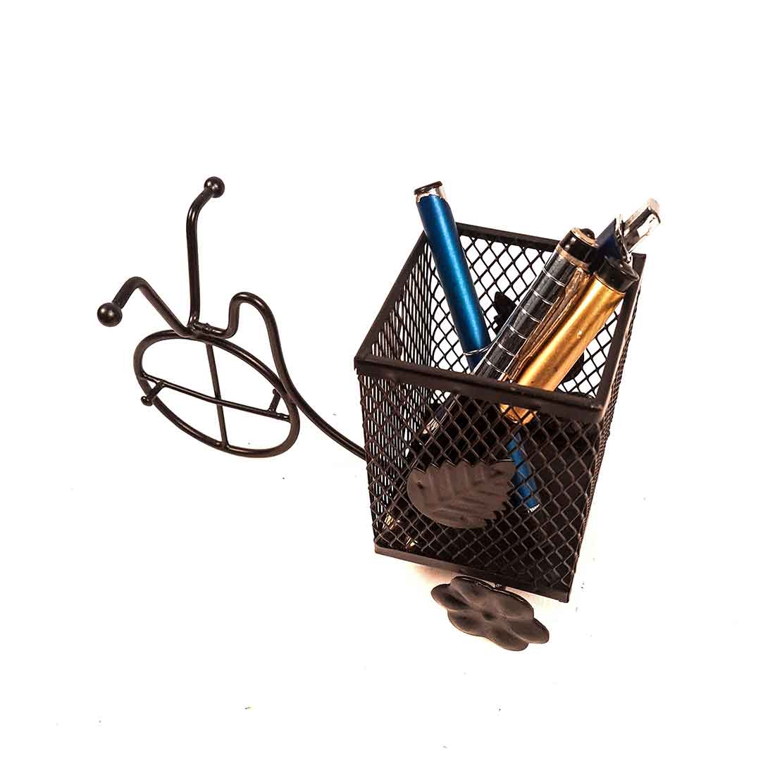 Showpiece Pen Holder | Desk Organizer - Rickshaw Design - for Desk - 8 Inch - ApkaMart