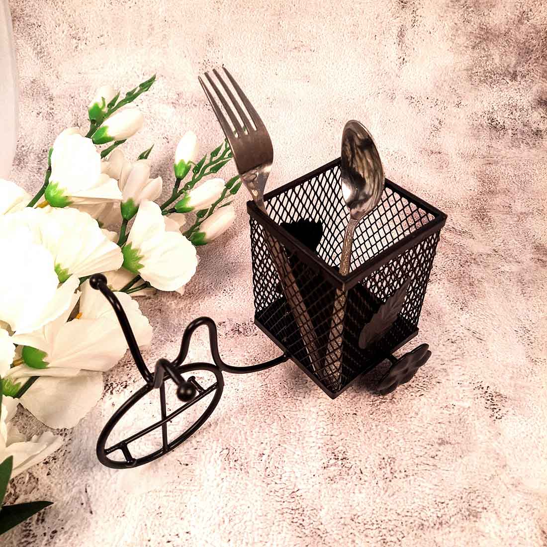 Showpiece Pen Holder | Desk Organizer - Rickshaw Design - for Desk - 8 Inch - ApkaMart