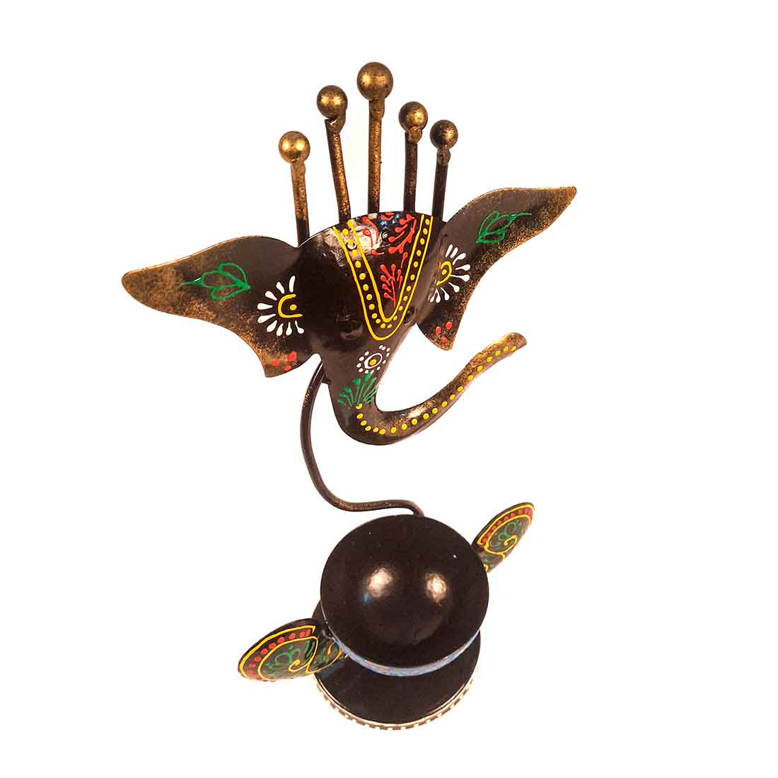 T Light Holder | Tea Light Candle Stand - Ganesha Design - 11 Inch - ApkaMart