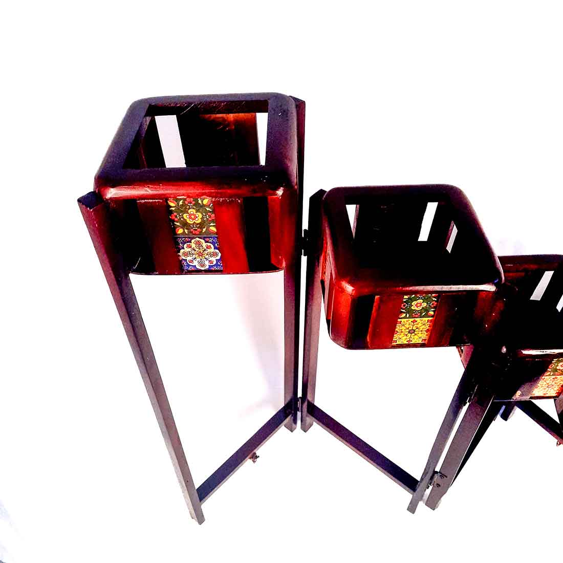 Wooden planter | Foldable Pot Stand -36 Inch - ApkaMart