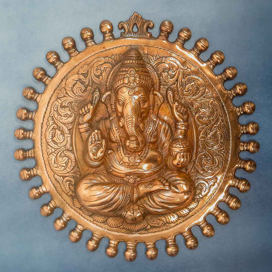 Ganesha Wall Hanging | Metal Wall Art -16 Inch - ApkaMart