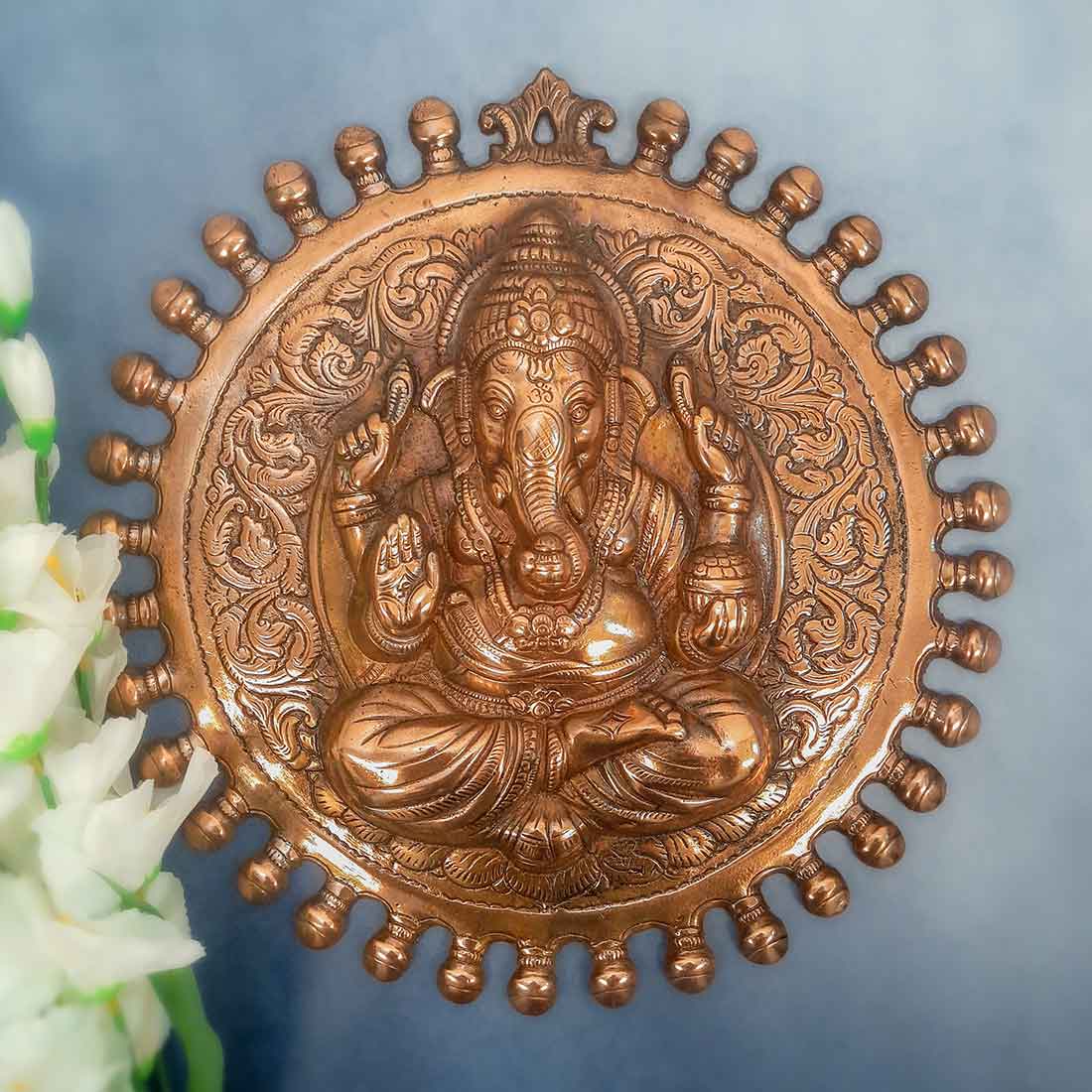 Ganesha Wall Hanging | Metal Wall Art -16 Inch - ApkaMart