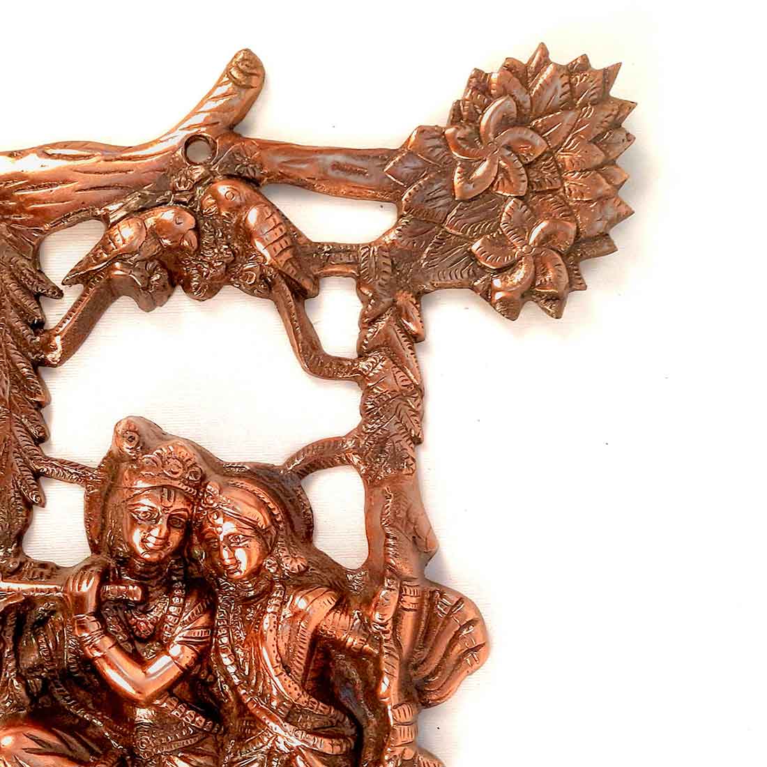 Radha Krishna Wall Hanging - Sitting on Jhula - For Wall Decor & Gifts - ApkaMart