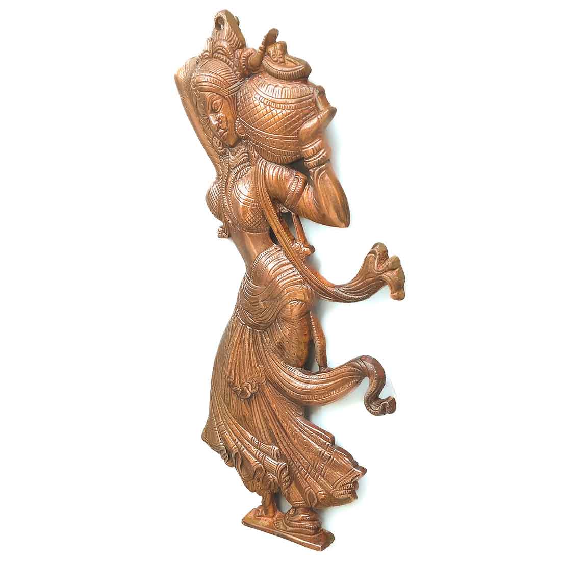 Wall Hanging Decor - Village Lady with Matka Design - 17 Inch - ApkaMart