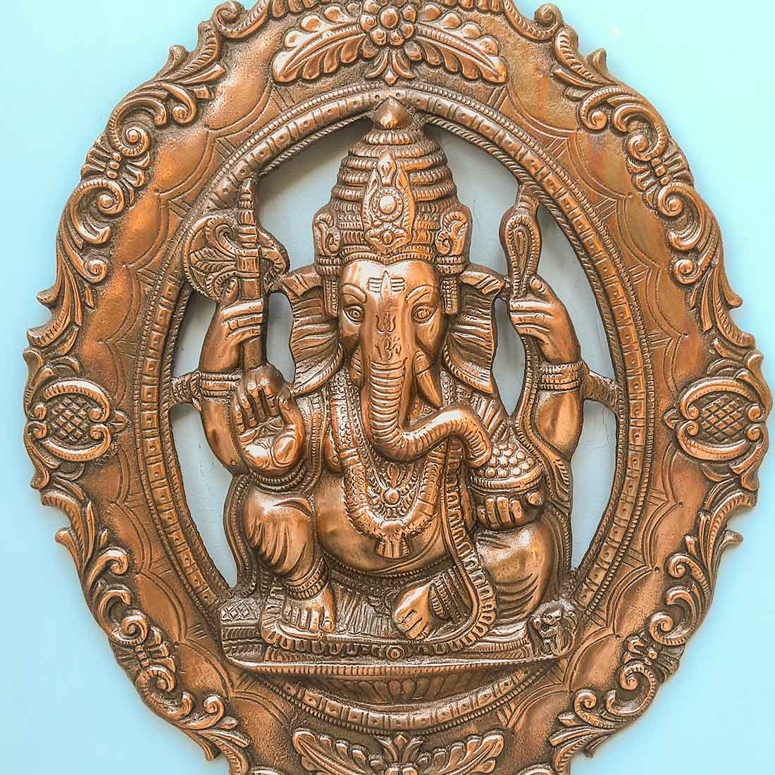 Ganpati Wall Art - For Pooja, Mandir & Home Decor - 20 Inch - ApkaMart