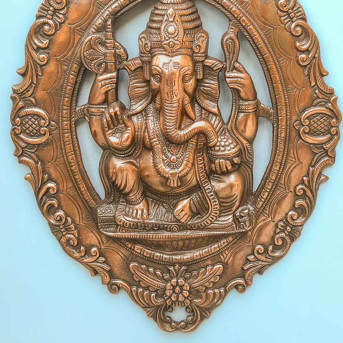 Ganpati Wall Art - For Pooja, Mandir & Home Decor - 20 Inch - ApkaMart